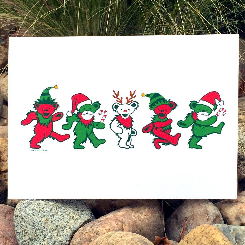 Grateful Dead Jingle Bears Greeting Card