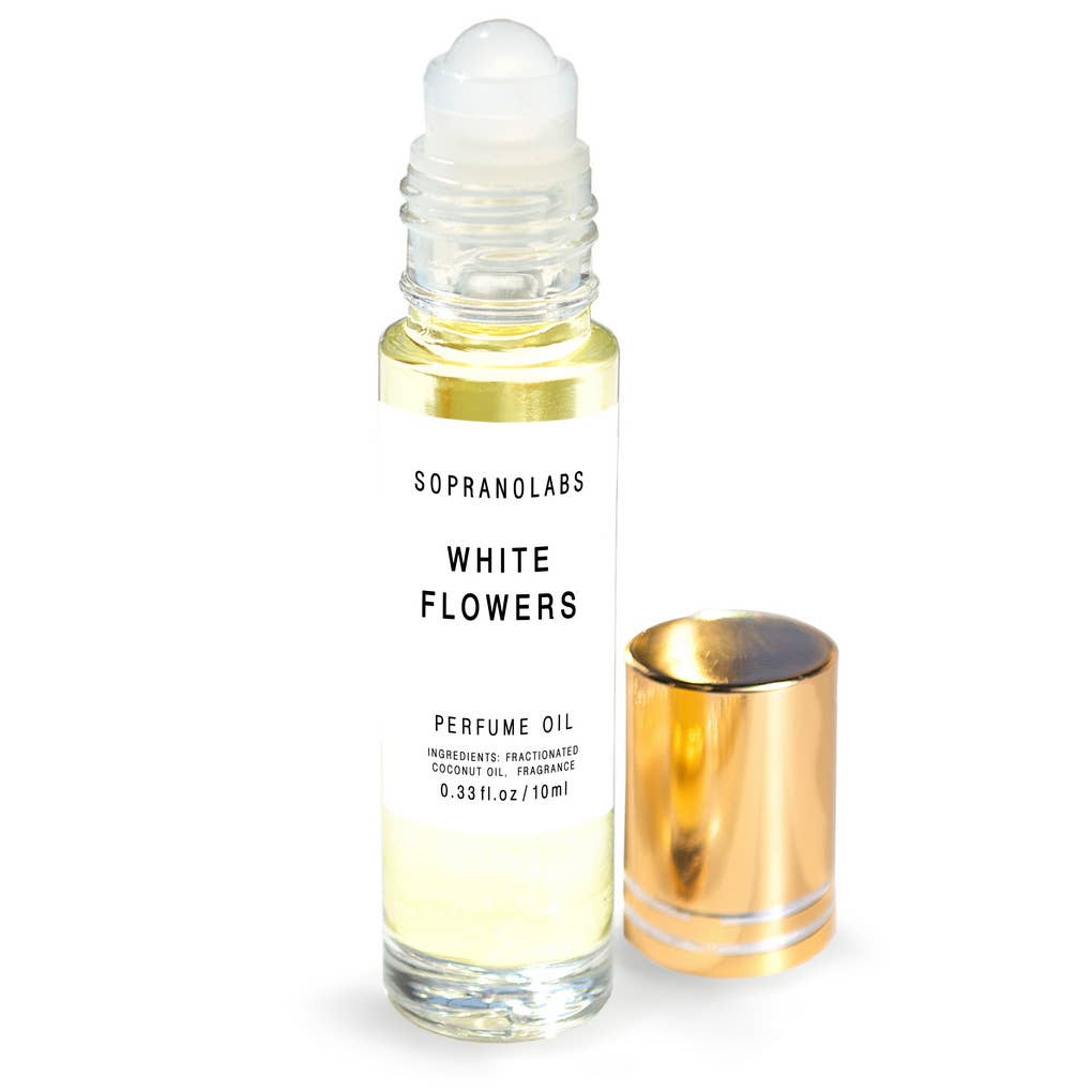 White Flowers Vegan Perfume Oil. Gift for her