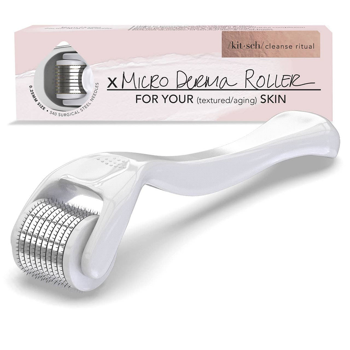 Micro Derma Facial Roller - White