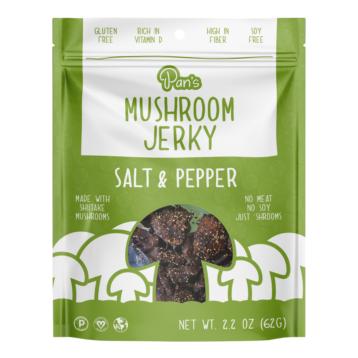 Salt & Pepper Pan's Mushroom Jerky