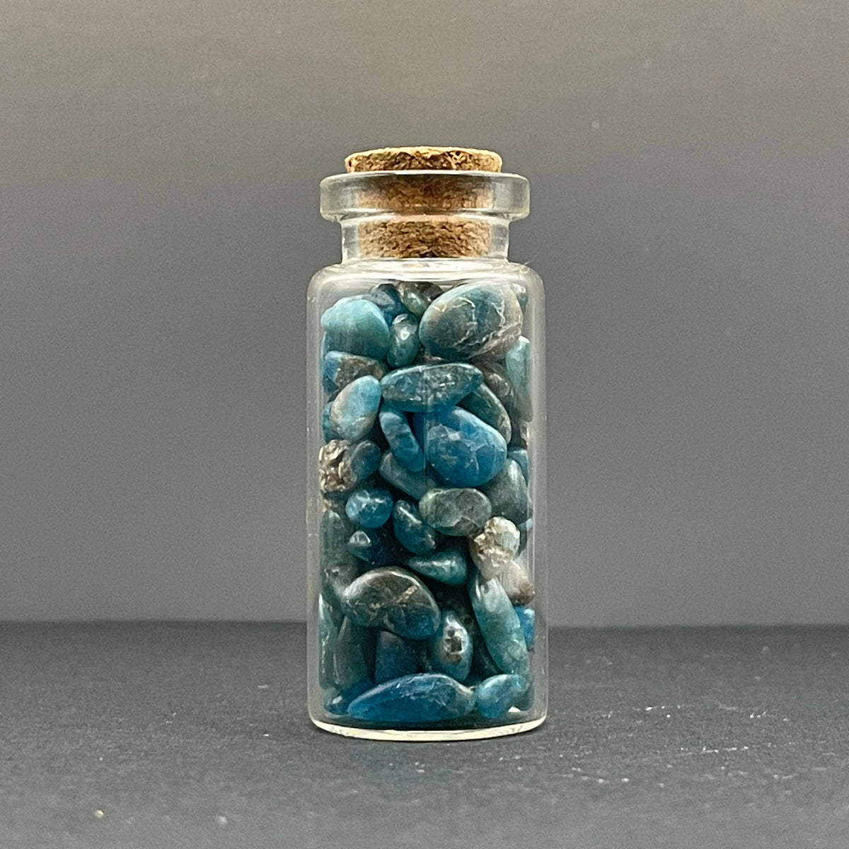 Ambition | Blue Apatite Crystal Chips 10ml Vial