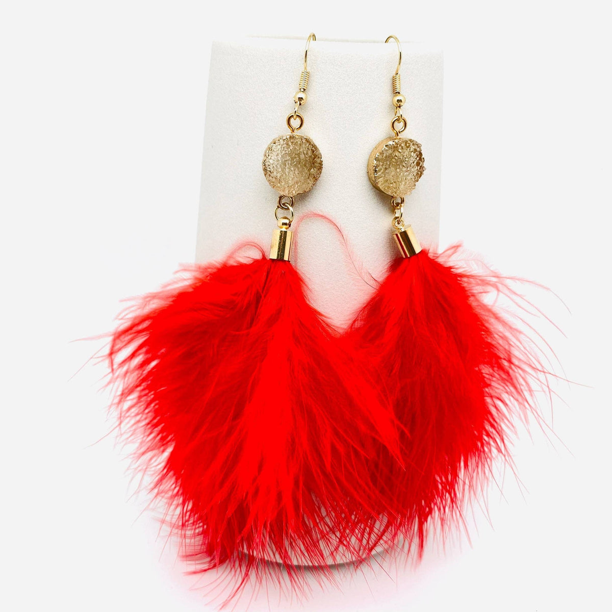 Temperament Feather Tassels Earrings