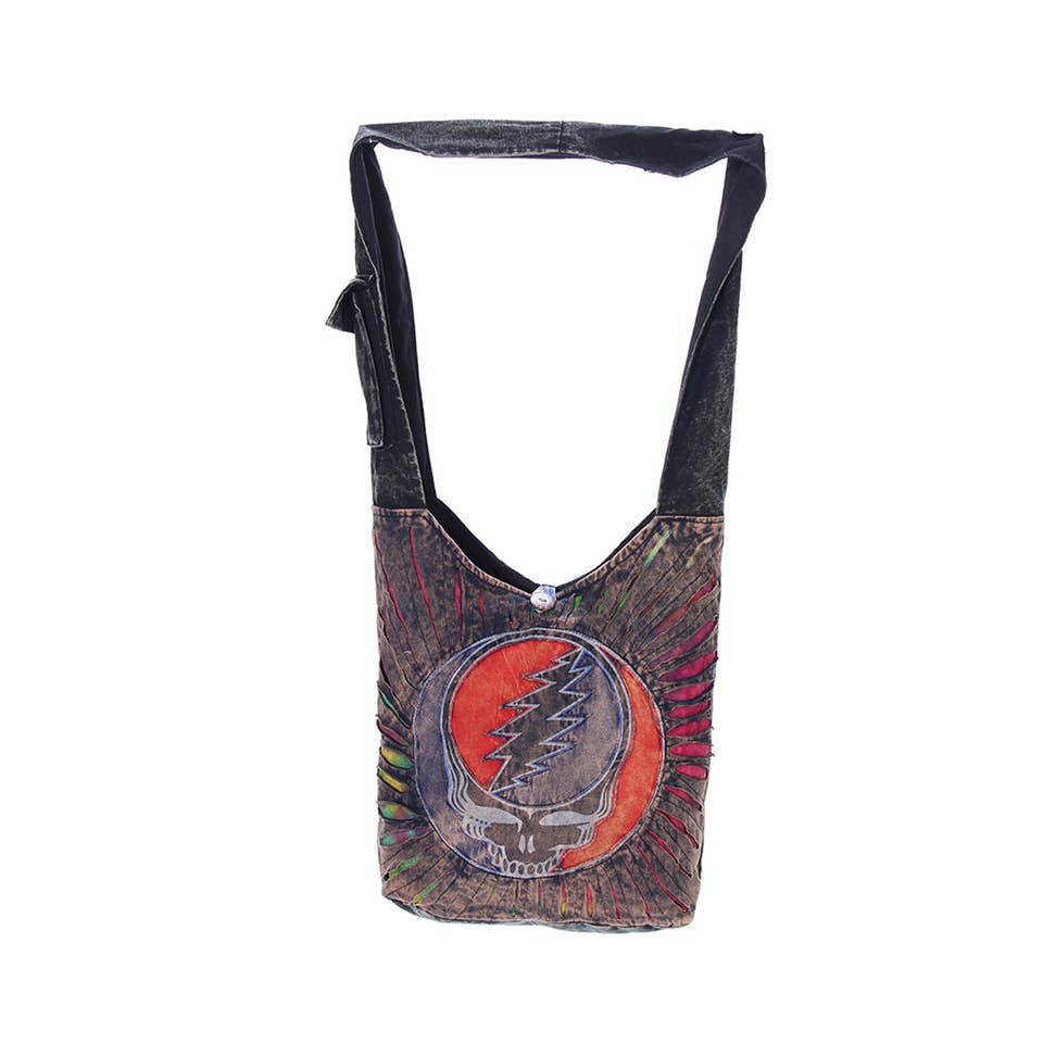 Grateful Dead Cotton Stonewashed Razor Cut Large Baba Bag