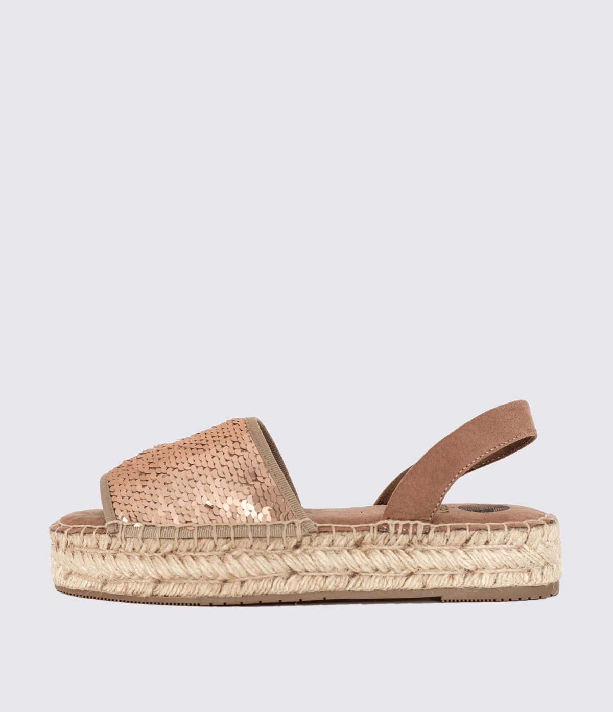 Kaia Sequin Wedge Espadrille- Rose Pink