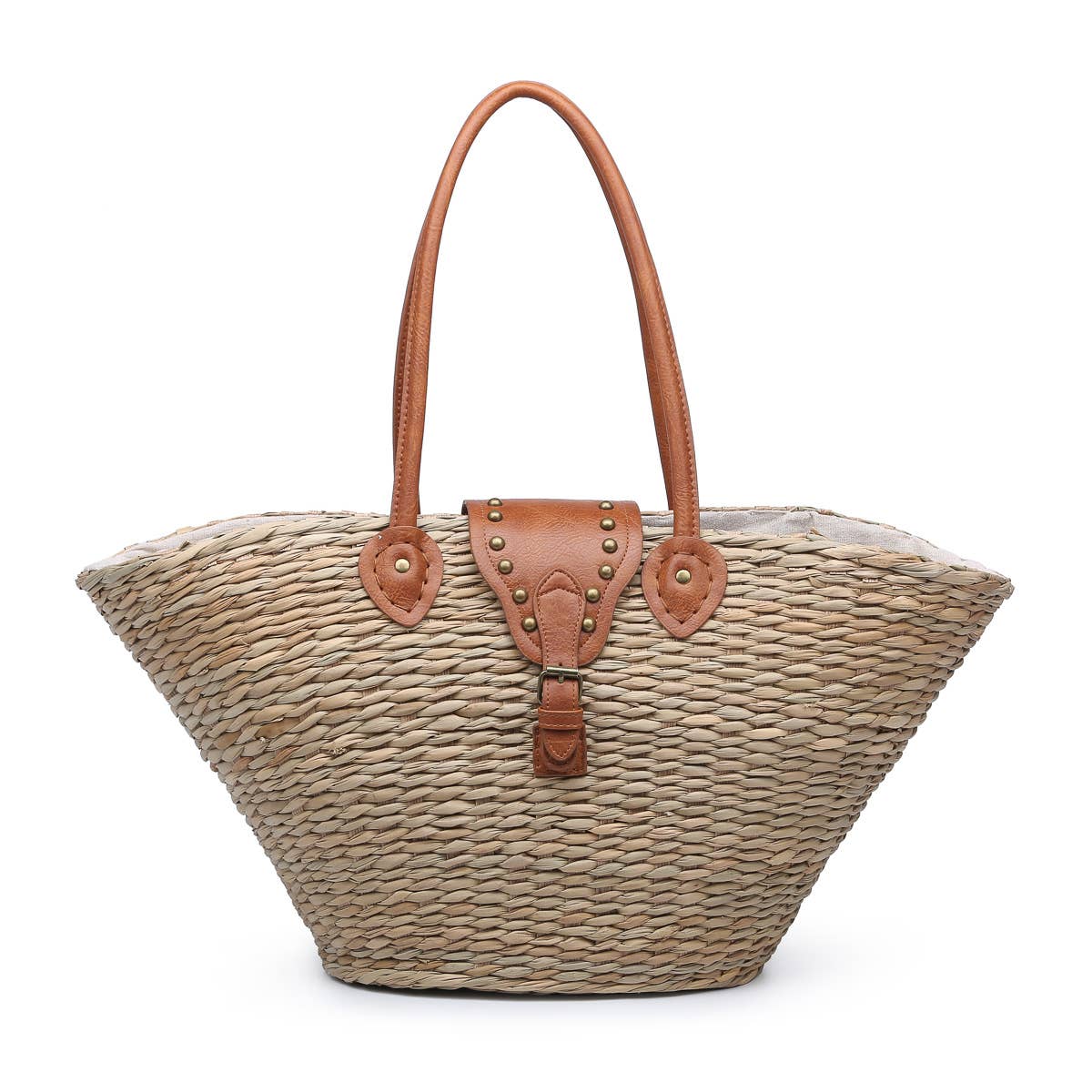 Coney Oversized Natural Seagrass Tote