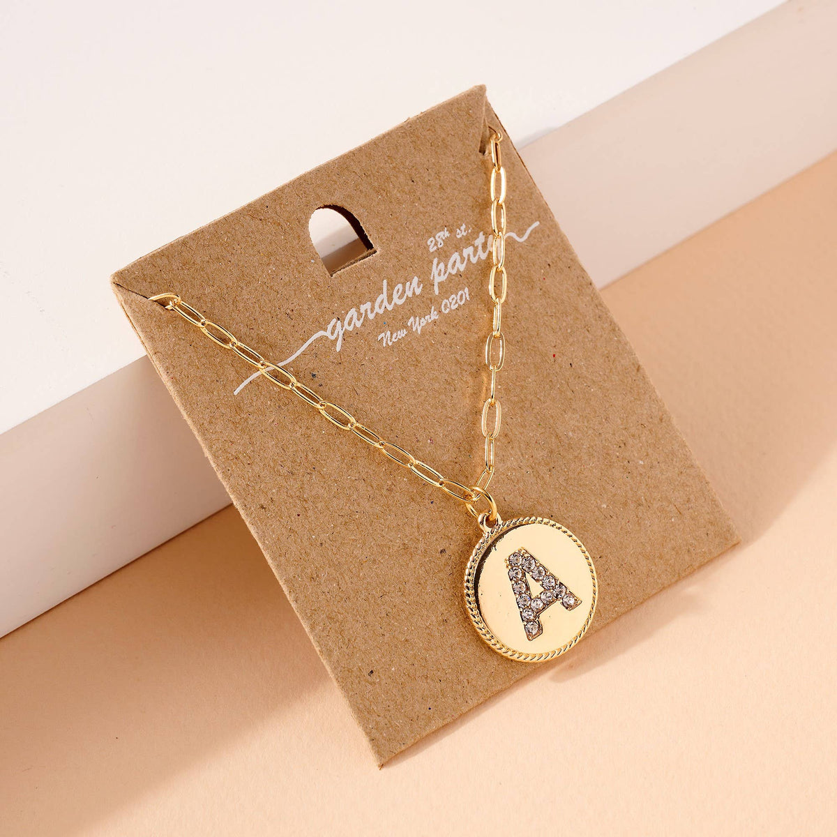 Personalized Initial Letter Charm Necklace