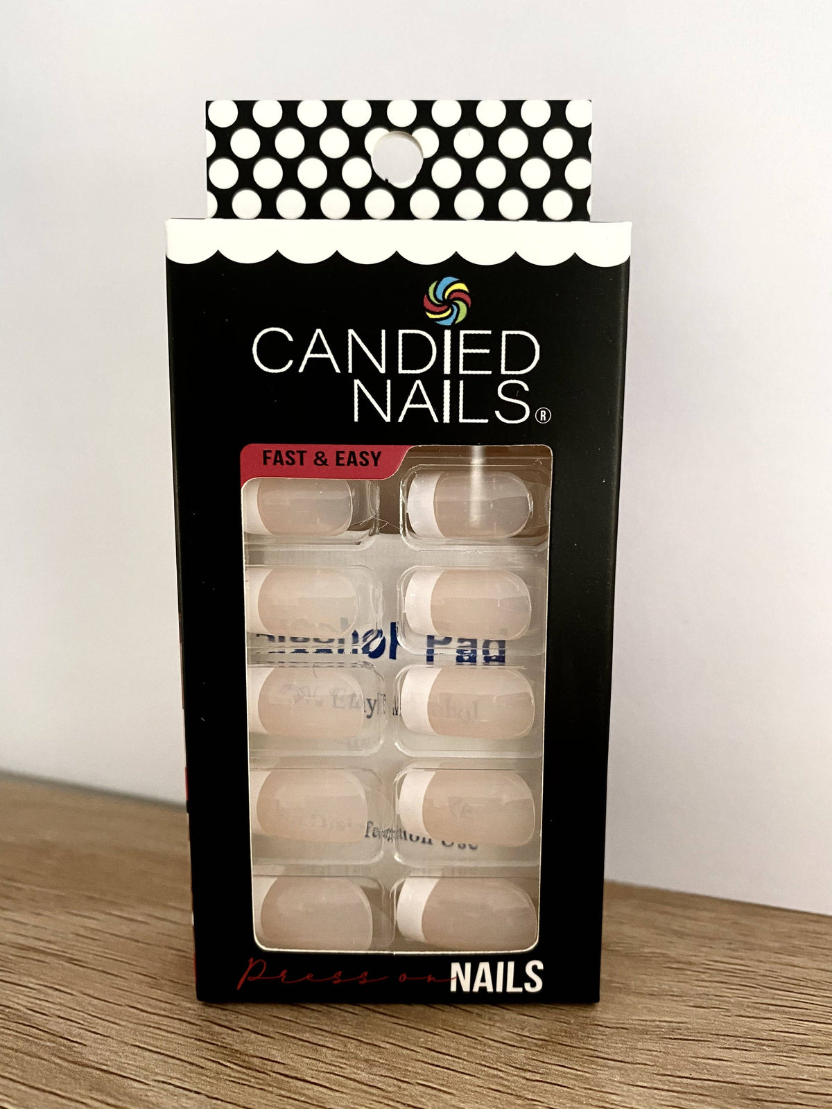 French Manicure Press On Nails