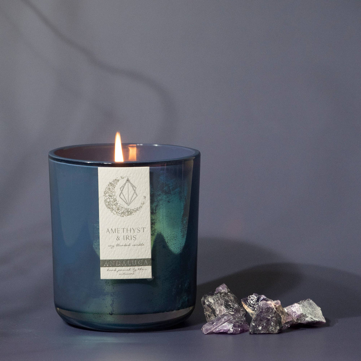 Amethyst & Iris 12 oz Soy Blend Candle