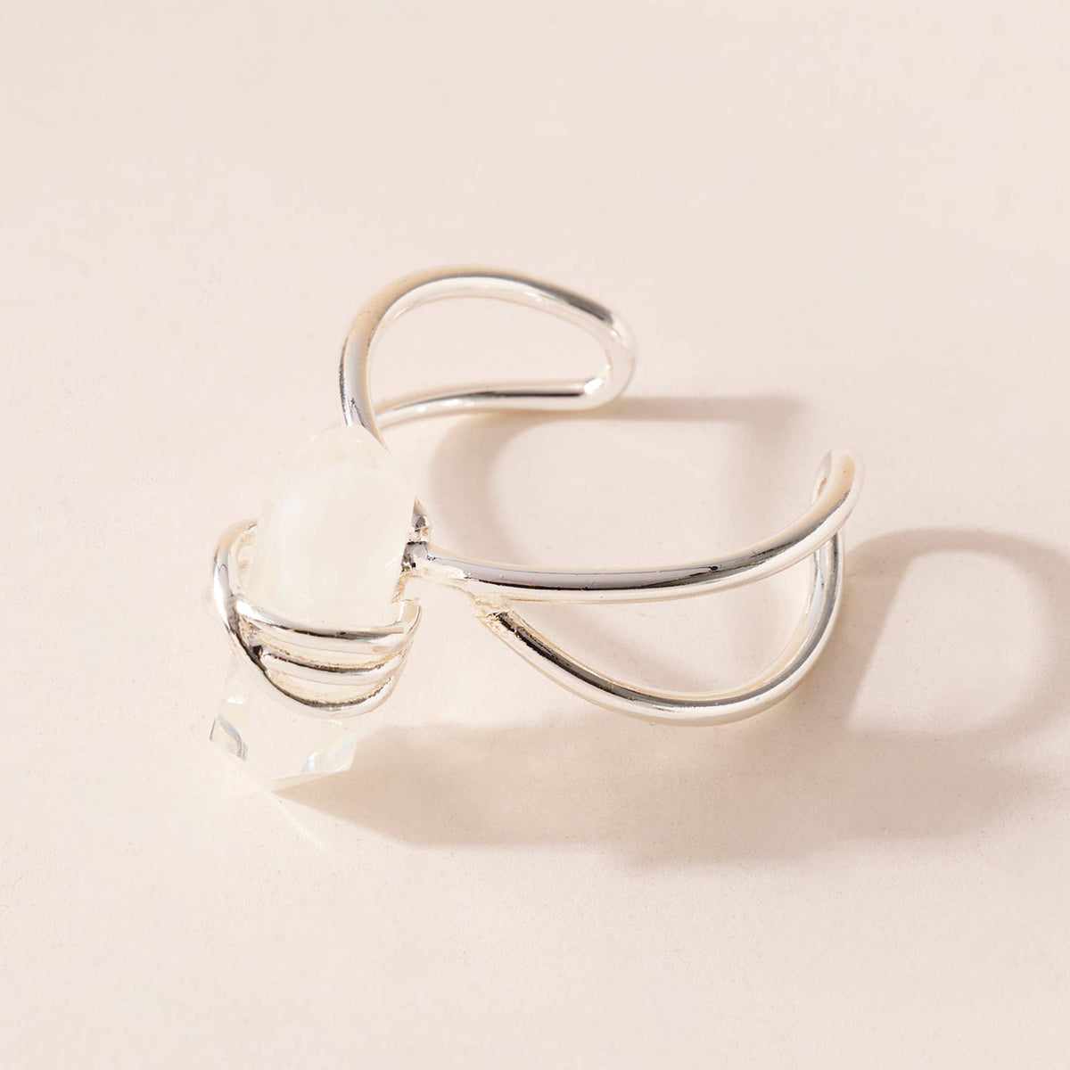 Crystal Open Ring
