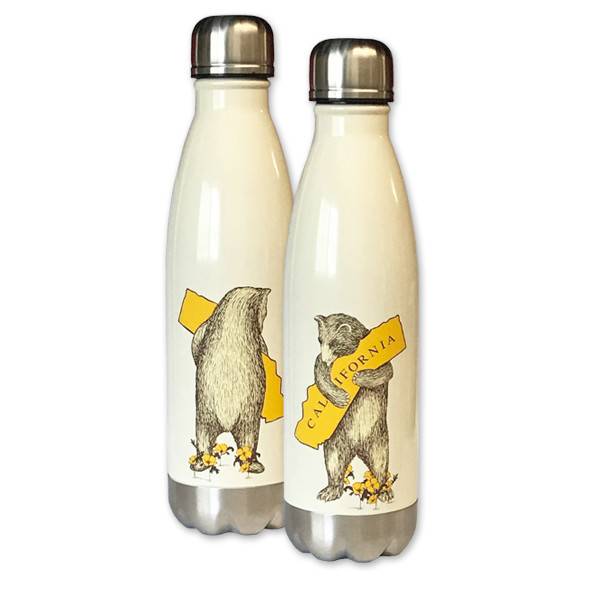 California Bear Hug Stainless Steel Water Bottle