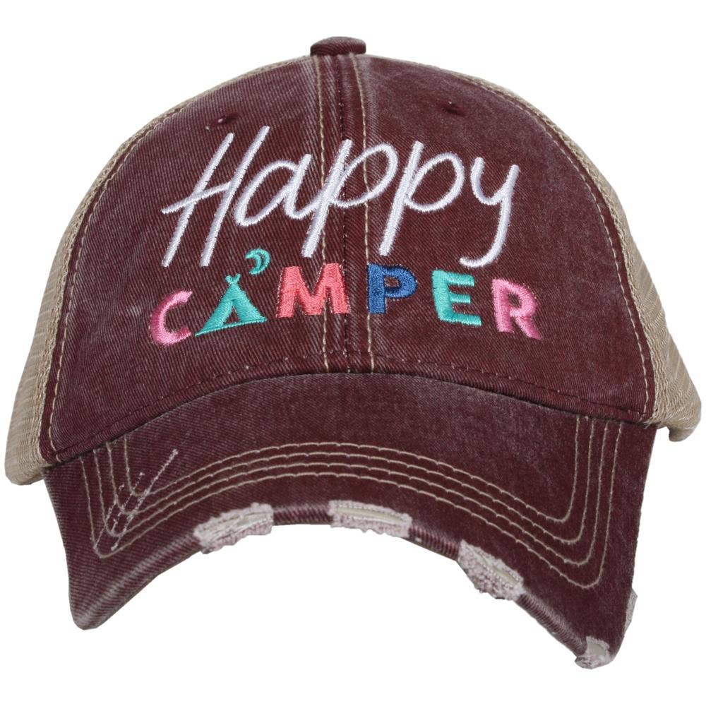 Happy Camper with Moon Trucker Hat