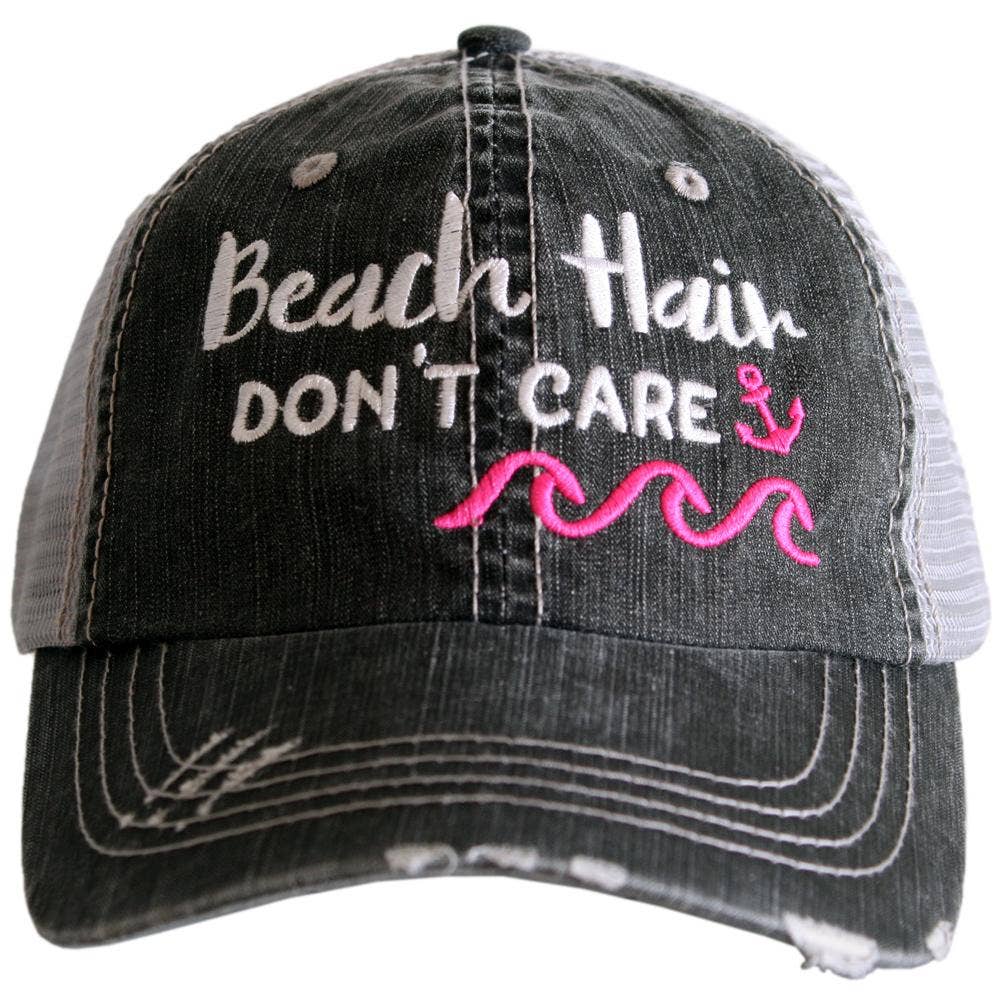 Beach Hair Don't Care WAVES Trucker Hat