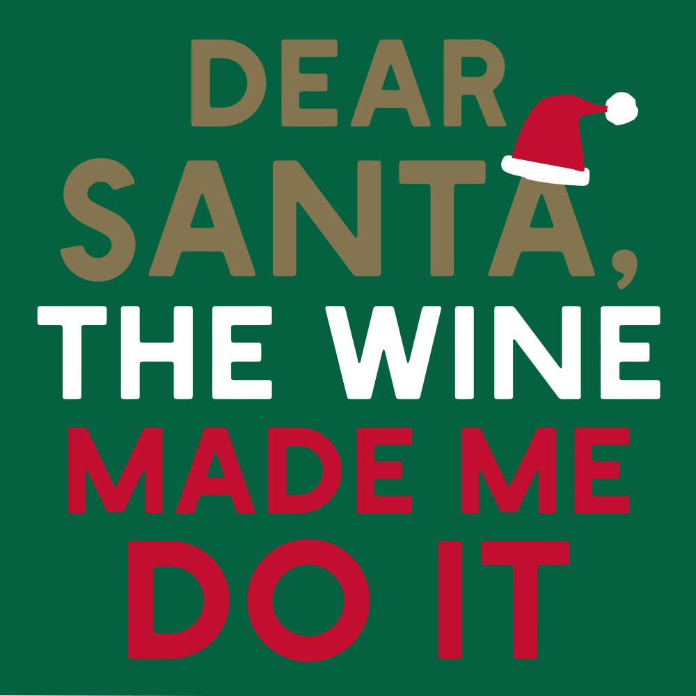 The Wine Made Me Do It/3 ply Cocktail Napkins 20ct