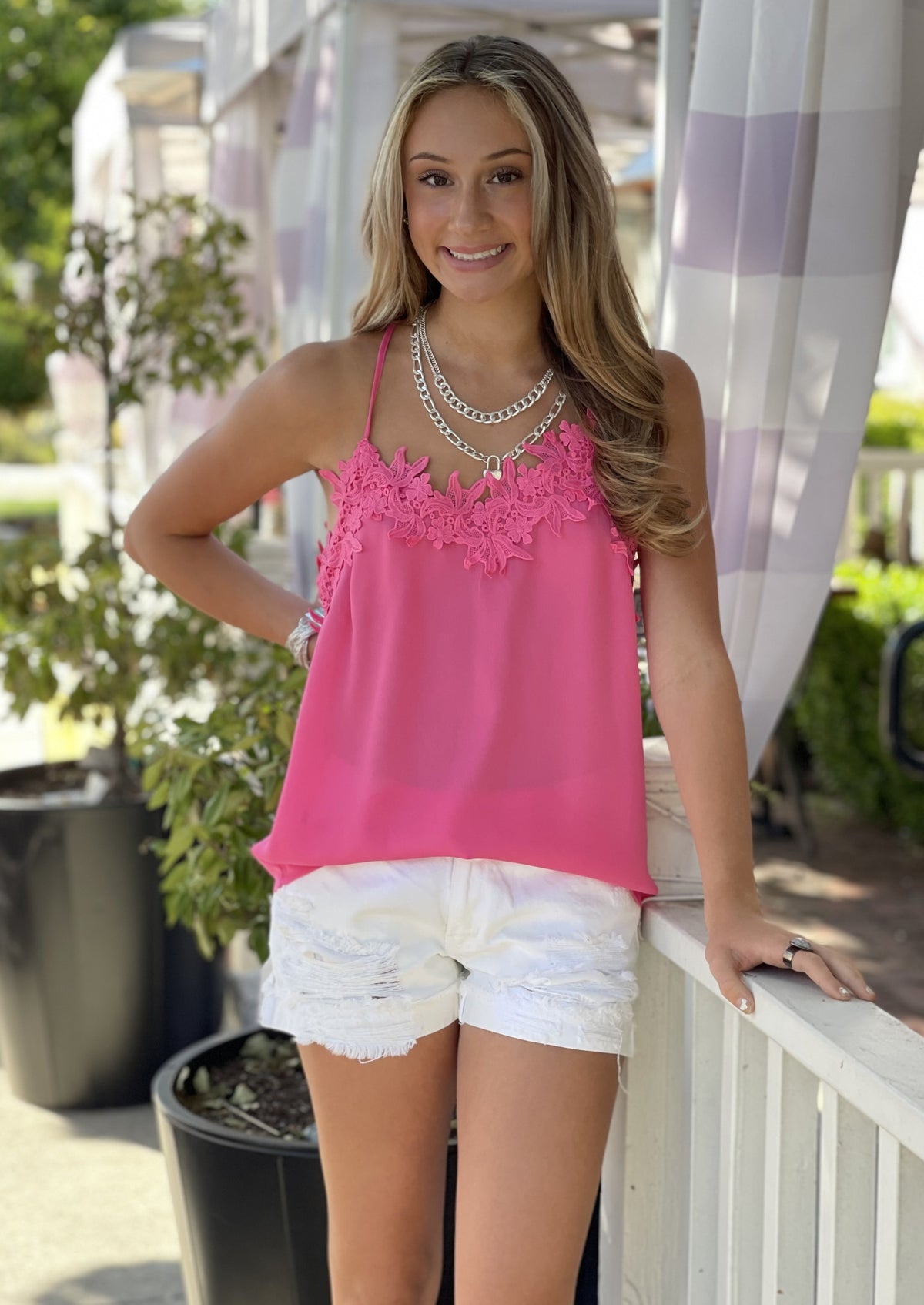 The Lacey Top-Pink