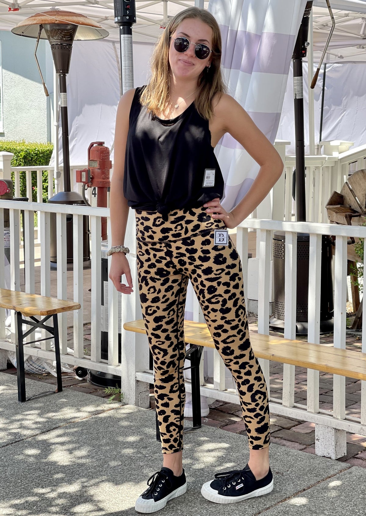 Leopard Love Leggings-Tan