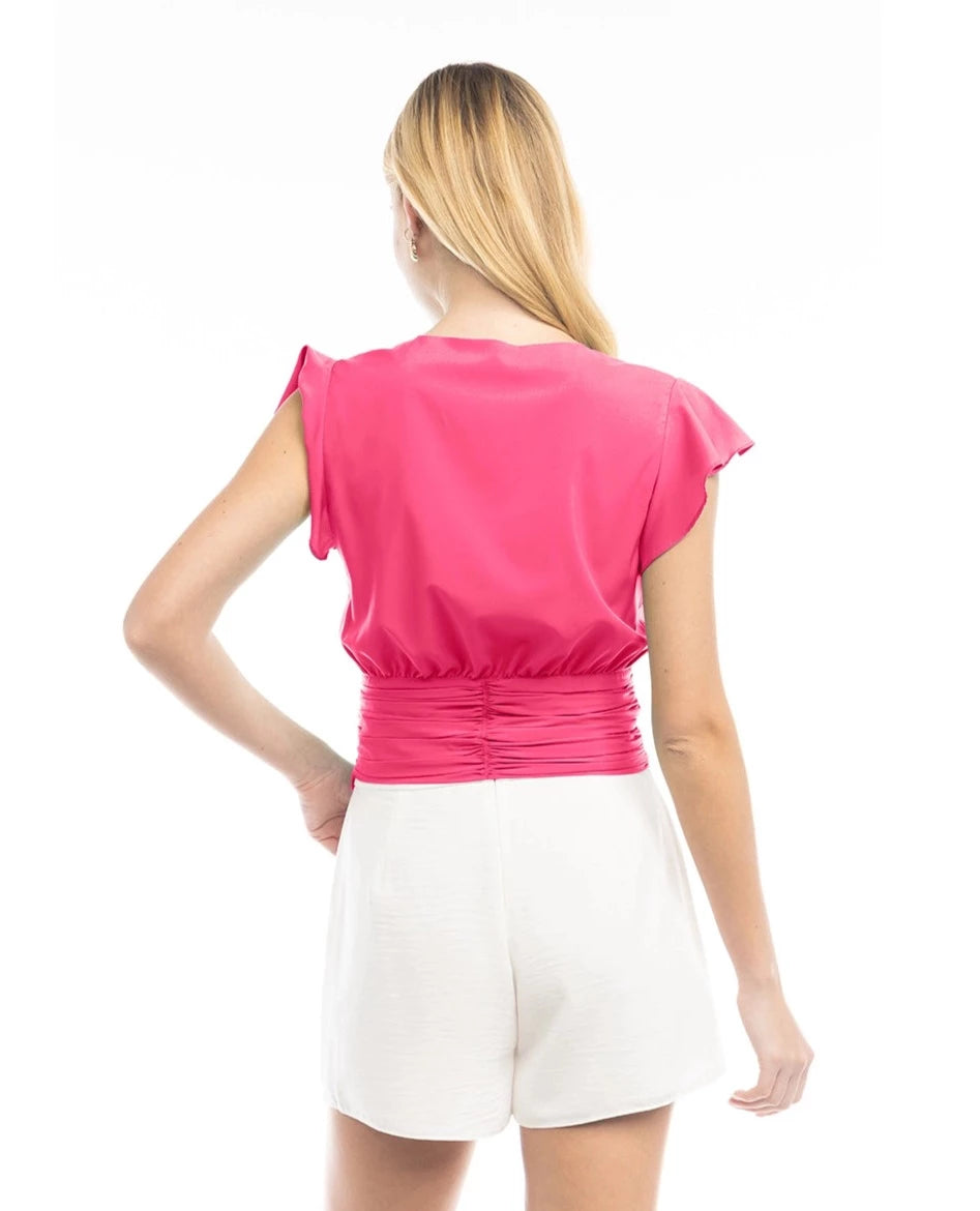 The Salonise Top-Pink